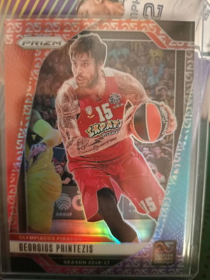Georgios Printezis 25th Anniversary Prizms SP basketball card like new