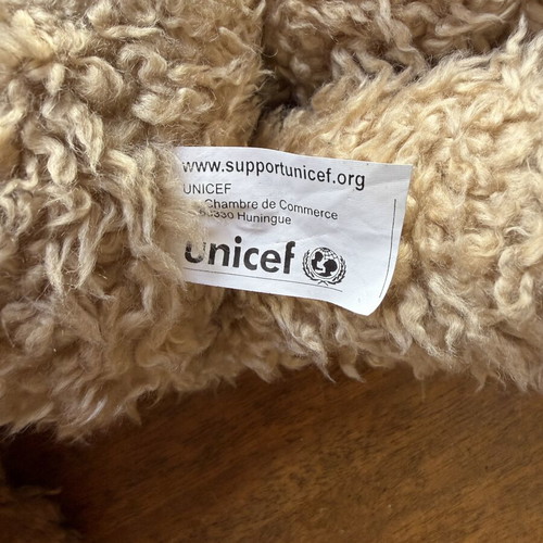 Unicef Plush Toy Teddy Bear 36.5cm New, Pack of 2