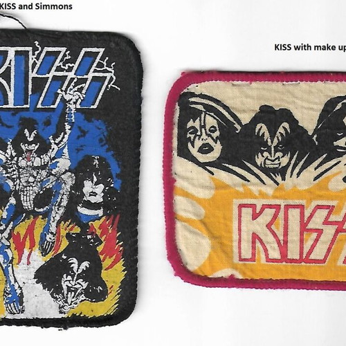 KISS woven patches pack of 2 like new