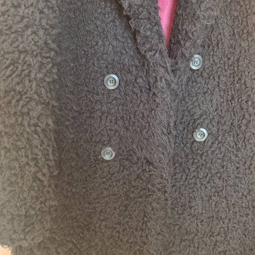 Black coat like new, soft type Pink Woman, size S