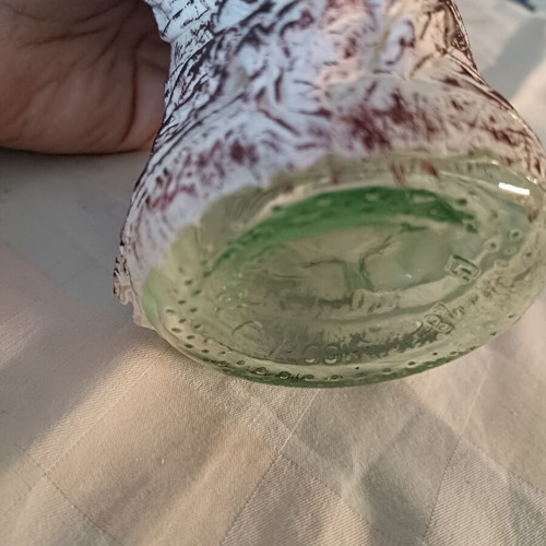 AEL glass bottle handmade collectible
