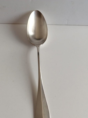 Christofle Large Serving Spoon Baguette Fidelio used, 27cm