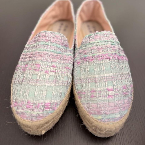 Manebí Pastel Tweed Espadrilles Size 40 with Box