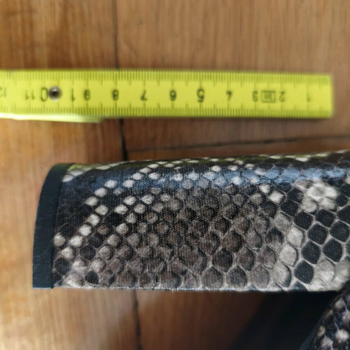 Μπότες over-the-knee καινούργιες με snake skin τύπωμα, νούμερο 41