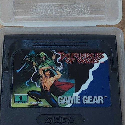 Sega Game Gear Defenders of Oasis RPG game like new