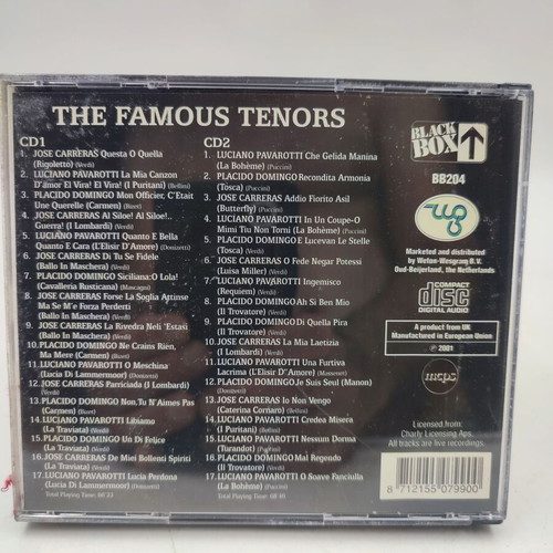 The Famous Tenors 2 CD set Nessum Dorma classical music mint
