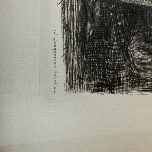 Engraving used, old authentic, 19 x 28 cm