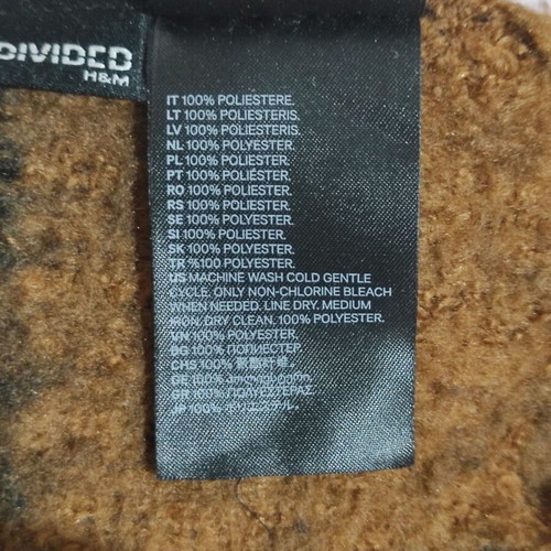 Κασκόλ H&M Divider, μαύρο και καφέ