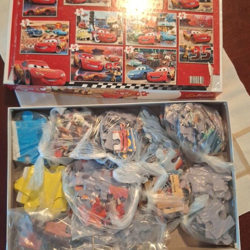 Disney Cars puzzle 10 in 1 used, 303 pieces