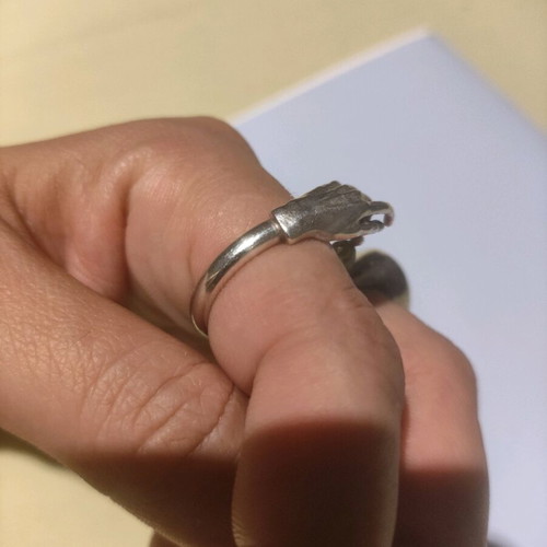 Silver handmade ring like new