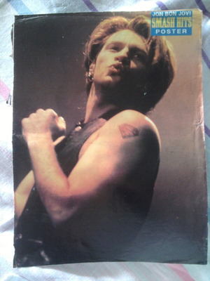 Bon Jovi & Polina Pinup poster used, Smash Hits