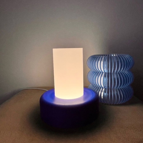 Blue lamp made to order with USB cable