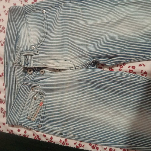 Diesel pants like new, white and blue