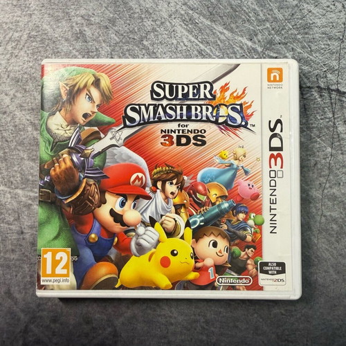 Nintendo 3DS Super Smash Bros Original Case and Manual used without game