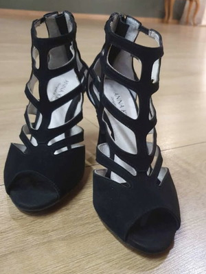 Werner Kern black dance shoes size 37 like new, sexy style