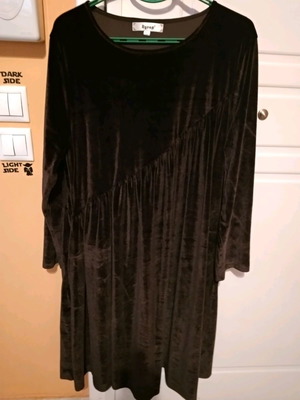 Velvet oversize dress brown new