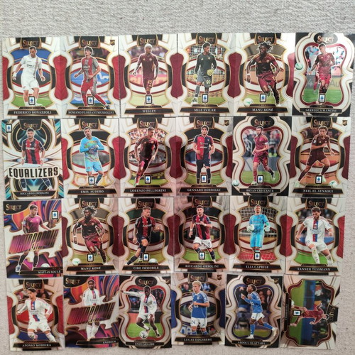 Panini Select 25-26 Ligue1 and SerieA base cards, perfect condition