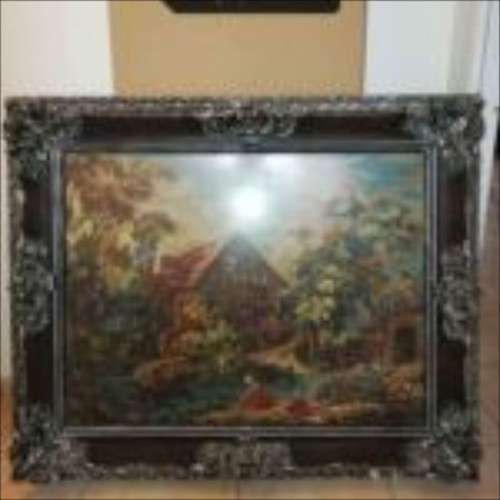 Classic period painting used with carved frame