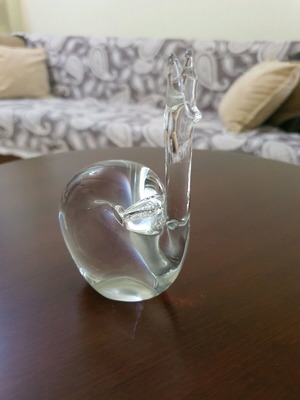 Crystal snail figurine like new