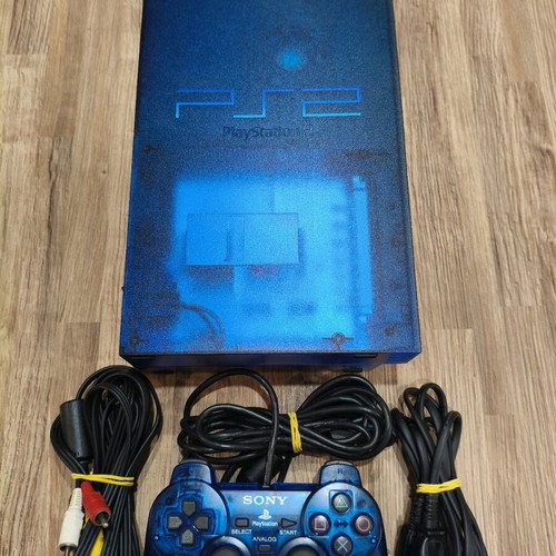 PlayStation 2 Ocean Blue Limited Edition Japan Region like new
