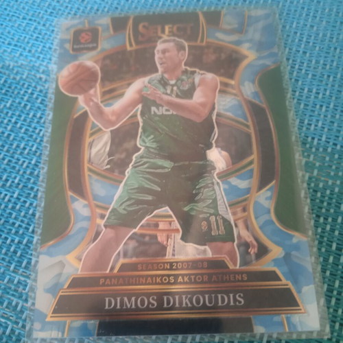Dimos Dikoudis Panini Euroleague Select Blue Camo card /99