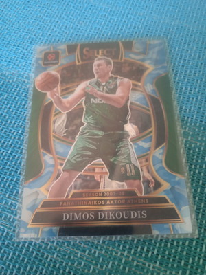 Dimos Dikoudis Panini Euroleague Select Blue Camo card /99