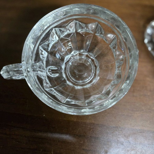 Set of two glass cups new