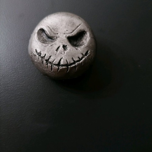 Jack Skellington magnets handmade, new, gypsum with acrylics