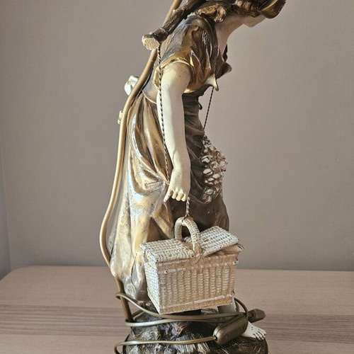Auguste Moreau table lamp used