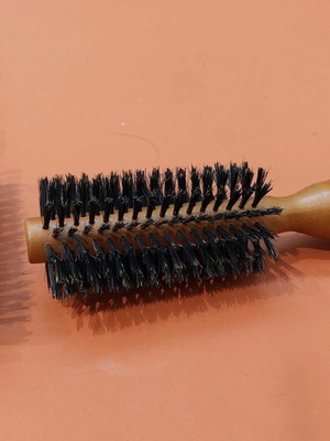 Hairbrushes new, pack of 5, aluminum and wood handles