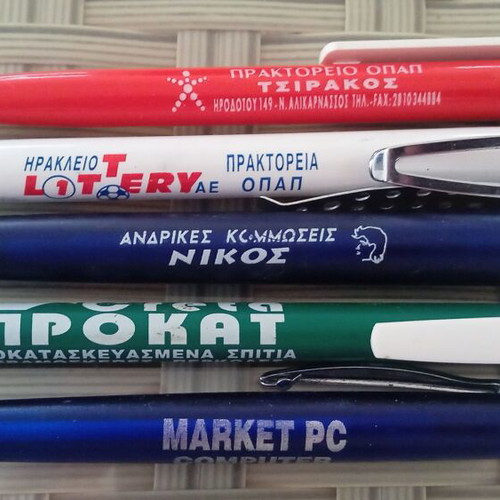 Pens used, pack of 24 collectible from Harrah's and Divani Hotel