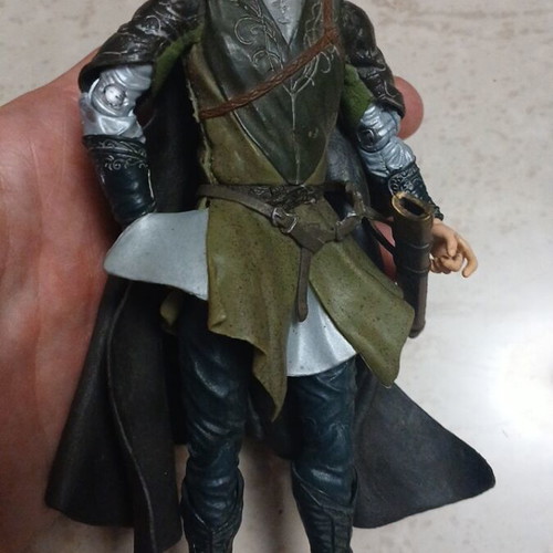 Lord of Rings Legolas figure used, 2002 ToyBiz Marvel Return of the King