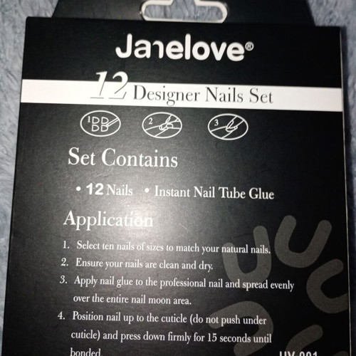 Manicure JaneLove silver glitter new