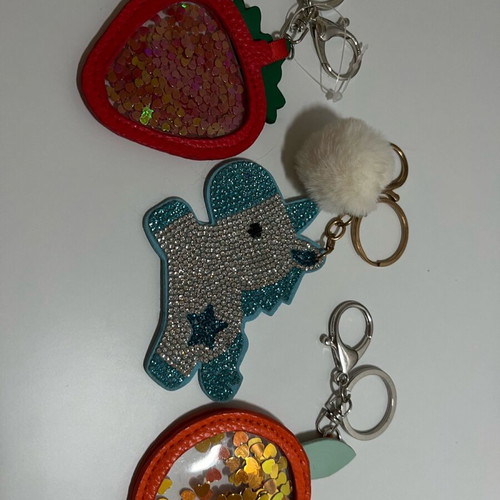 Keychain collection with carabiner and pendant new