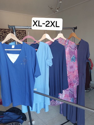 Women's cotton clothes bundle XL-2XL like new, multicolor