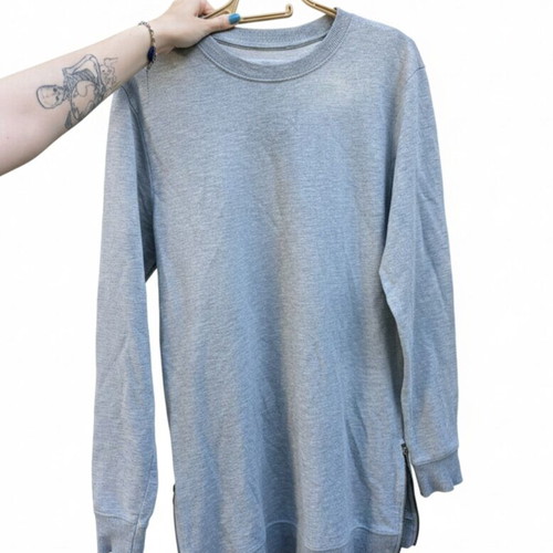 Pull&Bear Grey Oversize Longline Sweatshirt Like New