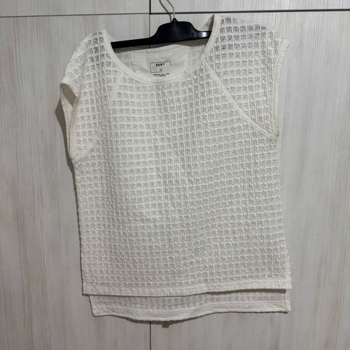 DKNY white blouse new, size S-M