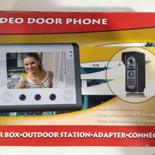 Video door phone 7" set new with color screen and accessories