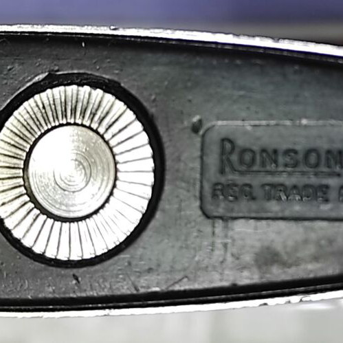 Ronson Comet collectible lighter, black, made in England 1970s, in box