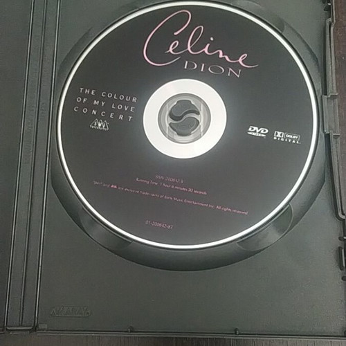 Celine Dion The Colour Of My Love Concert DVD like new