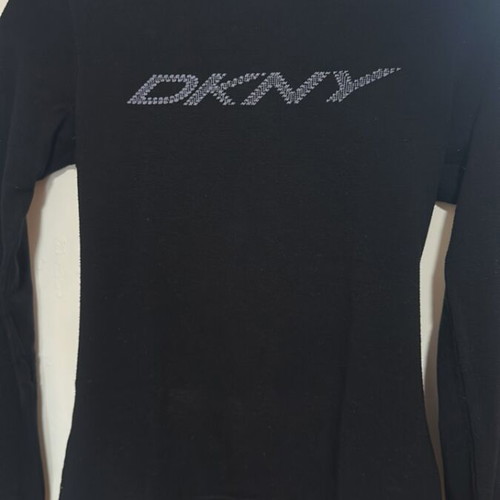 DKNY long-sleeve blouse XS like new, black, warm