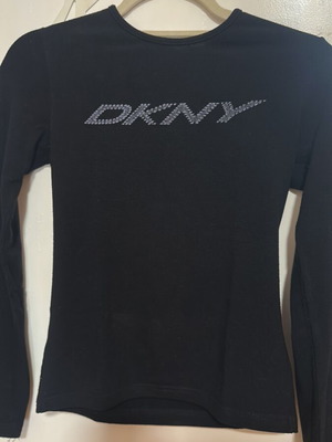 DKNY long-sleeve blouse XS like new, black, warm