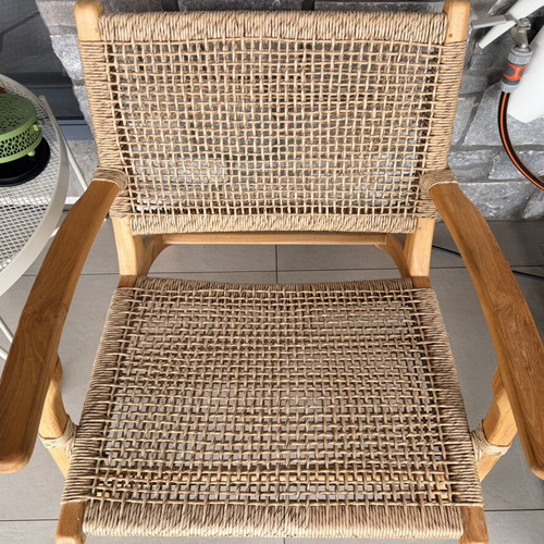 Rattan chair set with bench new