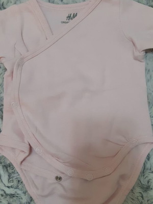 Βρεφικό φορμάκι organic cotton μεταχειρισμένο, H&M, 1-2 μηνών