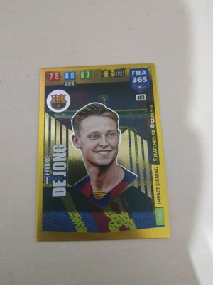 Frenkie De Jong collectible card new, Barcelona, Panini 2020-21