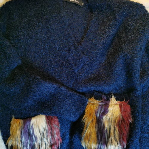 Zara sweater new, size L, blue