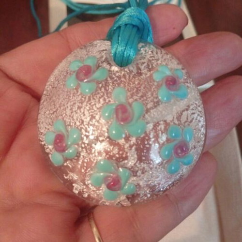 Antica Murrina Venezia Handmade Murano Glass Necklace new