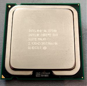 Intel Core2 Duo Processor E7500 3MB Cache, 2.93 GHz, 1066 MHz FSB CPU Επεξεργαστής