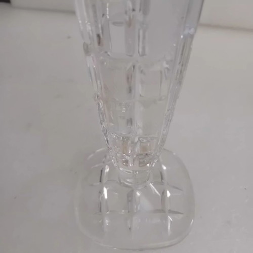 Small vintage crystal vase, height 21cm, width 7cm