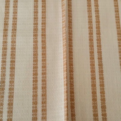 Soviet Linen Table Runner new, large size, striped pattern